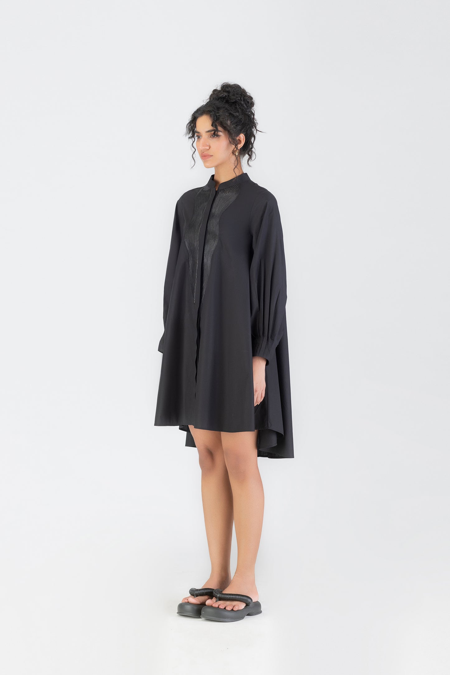 Corded Wave Long Shirt