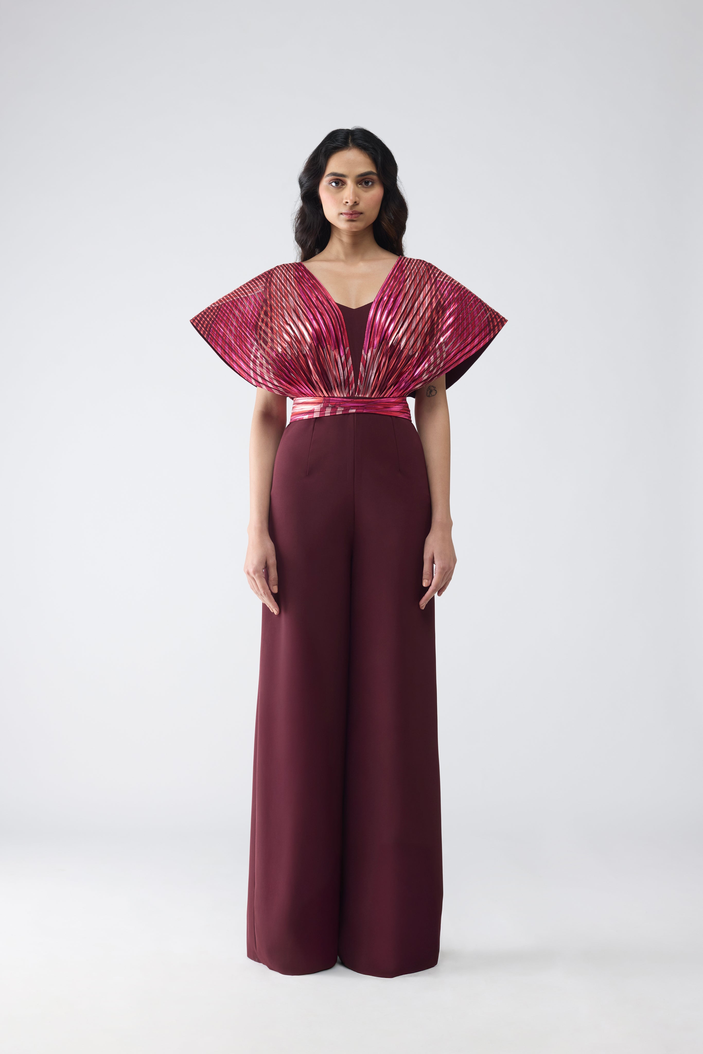 Metallic Fish Fin Jumpsuit