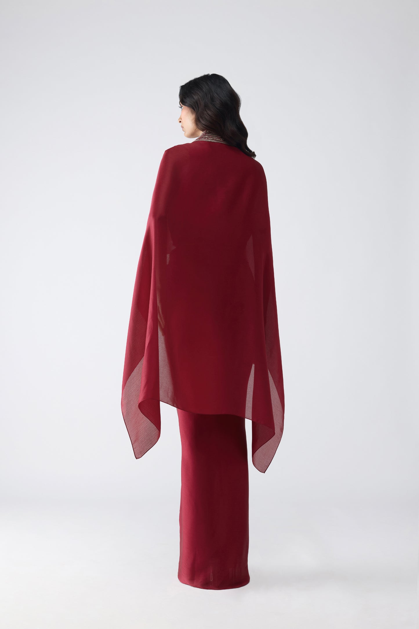 Structured  Banarsi Cape Set