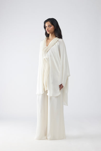 Micro Pleated Cape Set