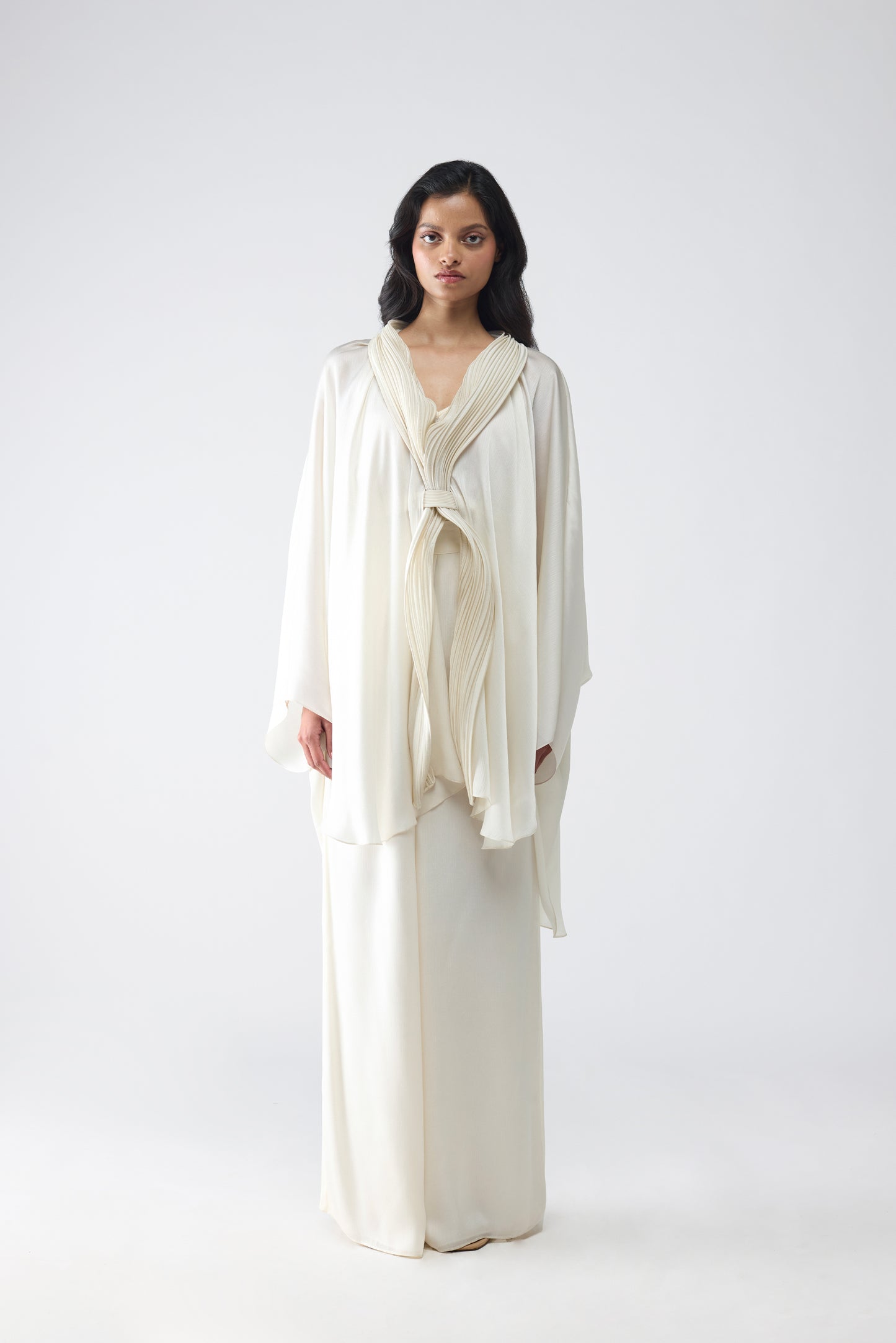 Micro Pleated Cape Set