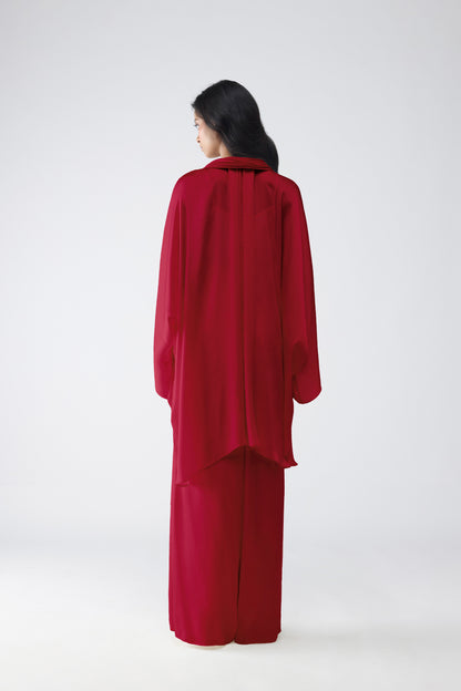 Micro Pleated Cape Set