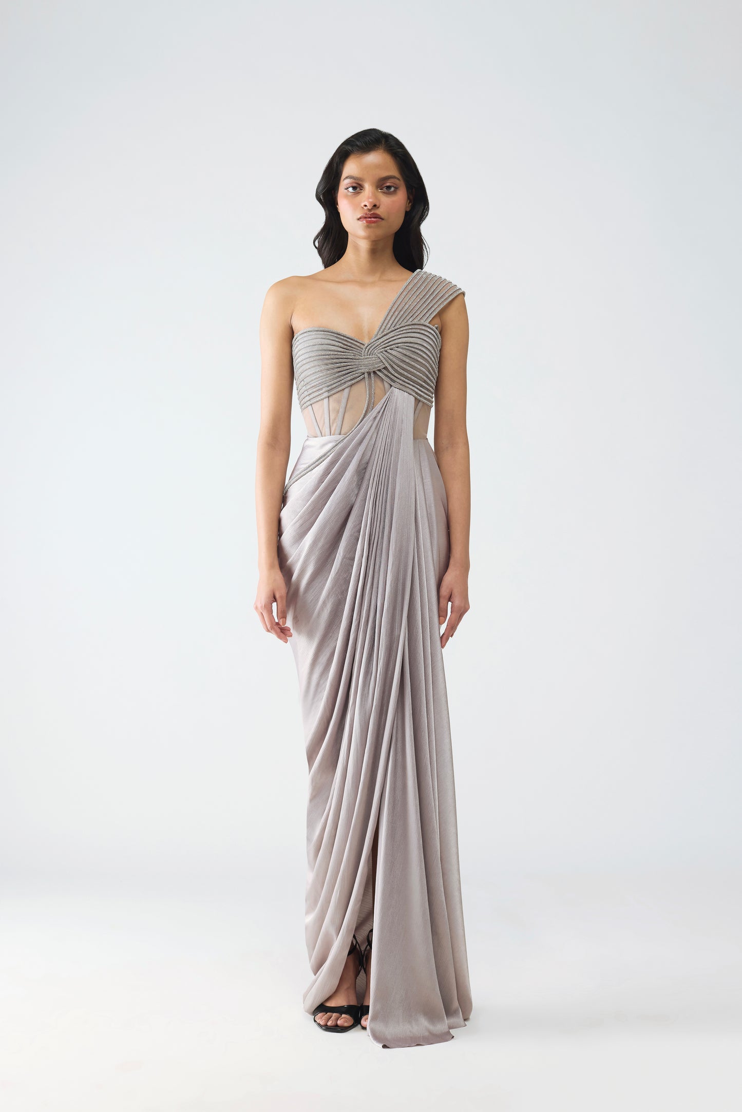 Moulded Crystalvein Fluid Gown