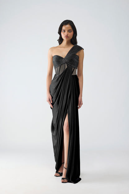 Moulded Crystalvein Gown