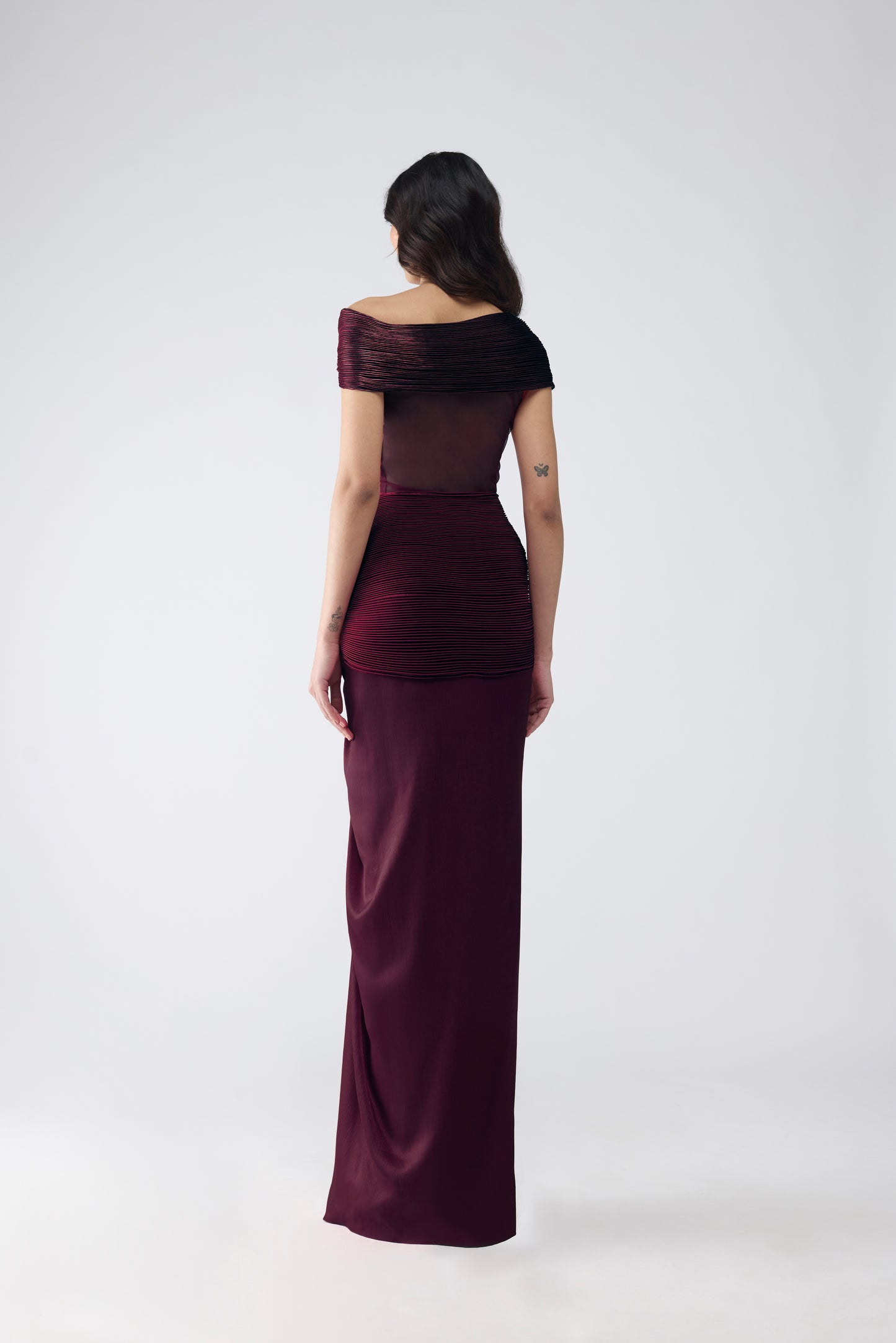 Moulded Draped Gown