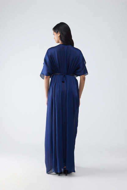 Layered Banarsi Pleated  Dress