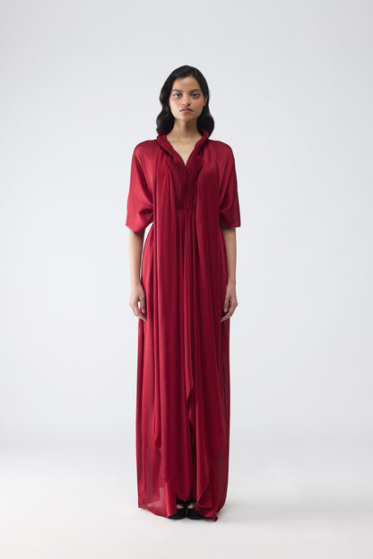 Micro Pleated Kaftan Dress