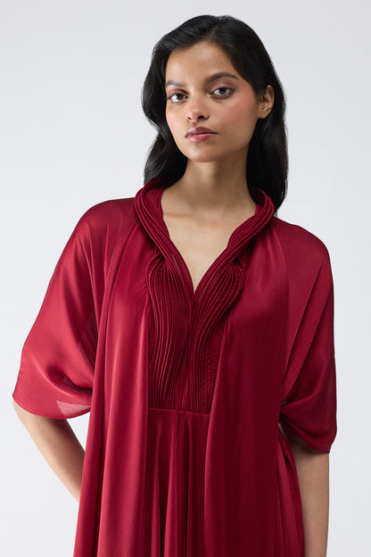 Micro Pleated Kaftan Dress