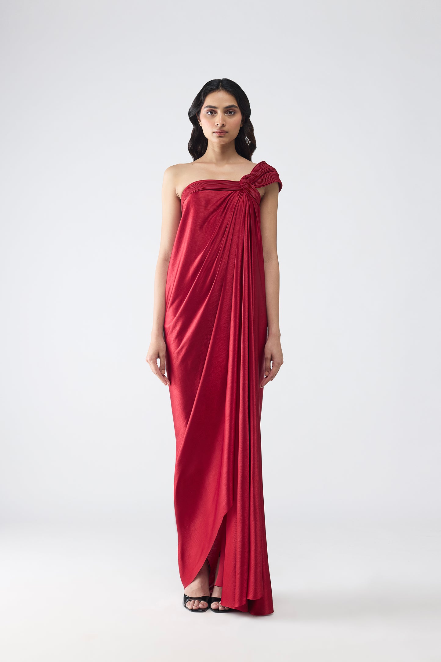 Off-Shoulder Corded Dress