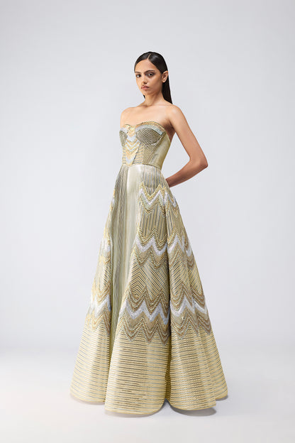 Metallic Scale Gown
