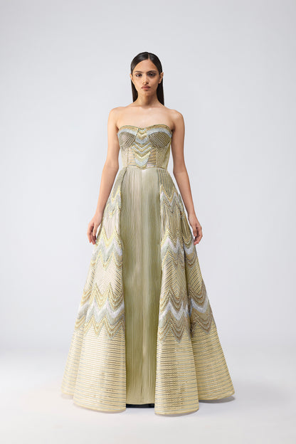 Metallic Scale Gown