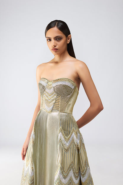 Metallic Scale Gown