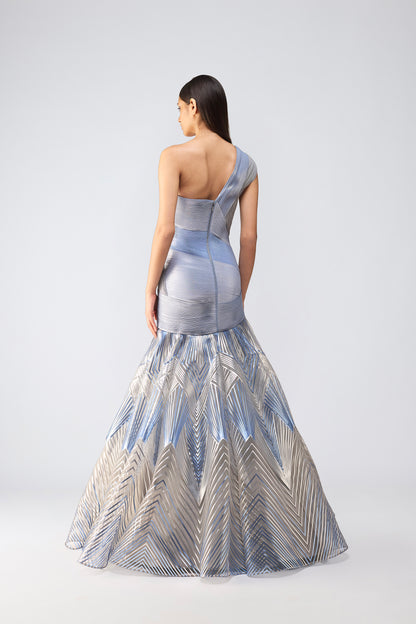 Structured Flared Gown