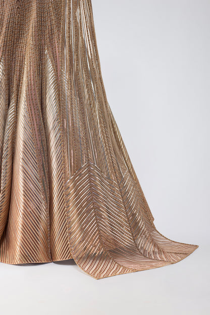 Crystalvein Top And Skirt With Drape