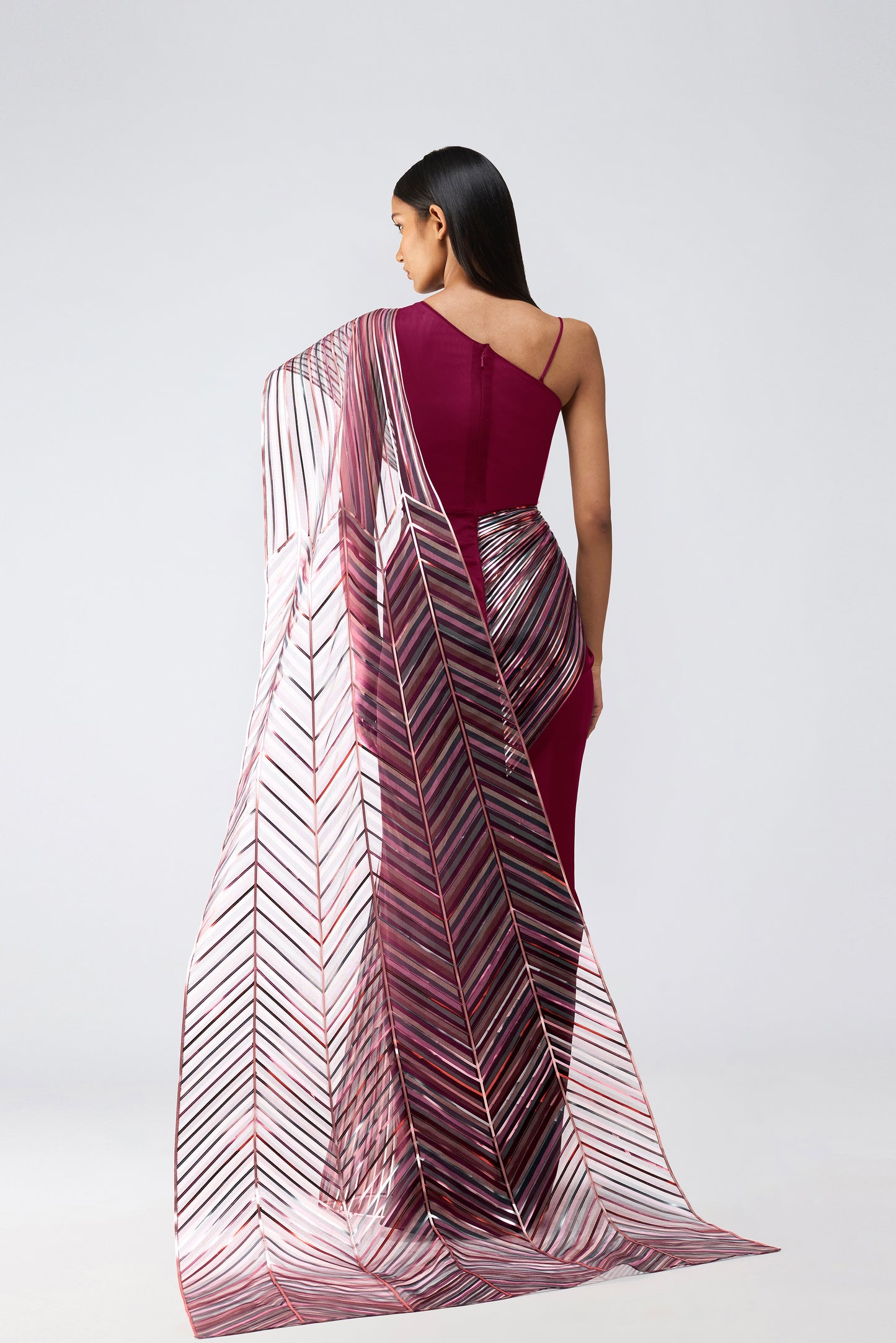Metallic Supersonic Draped Saree