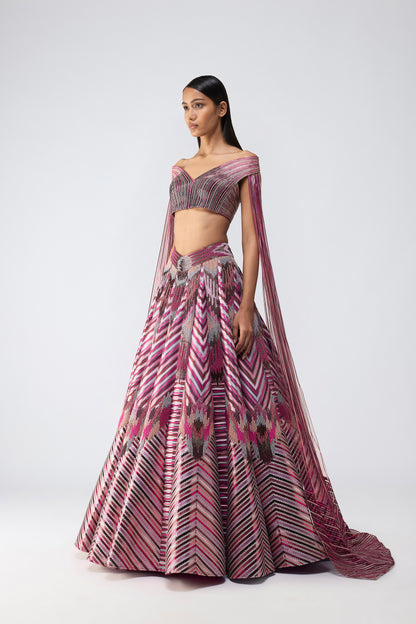 Metallic Supersonic Top With Wings And Skirt