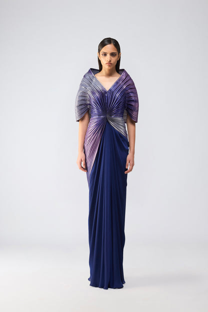 Metallic Glitch Gown