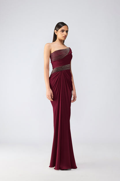 Moulded Crystalvein Gown