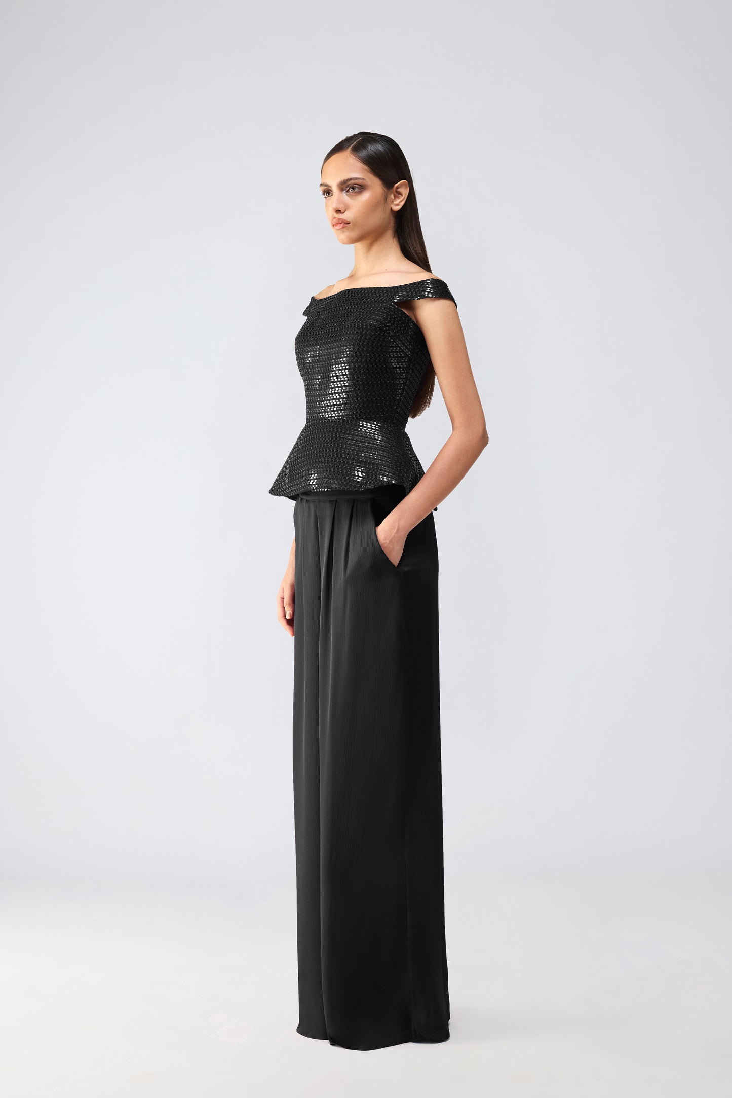 Metallic Corset With Pants
