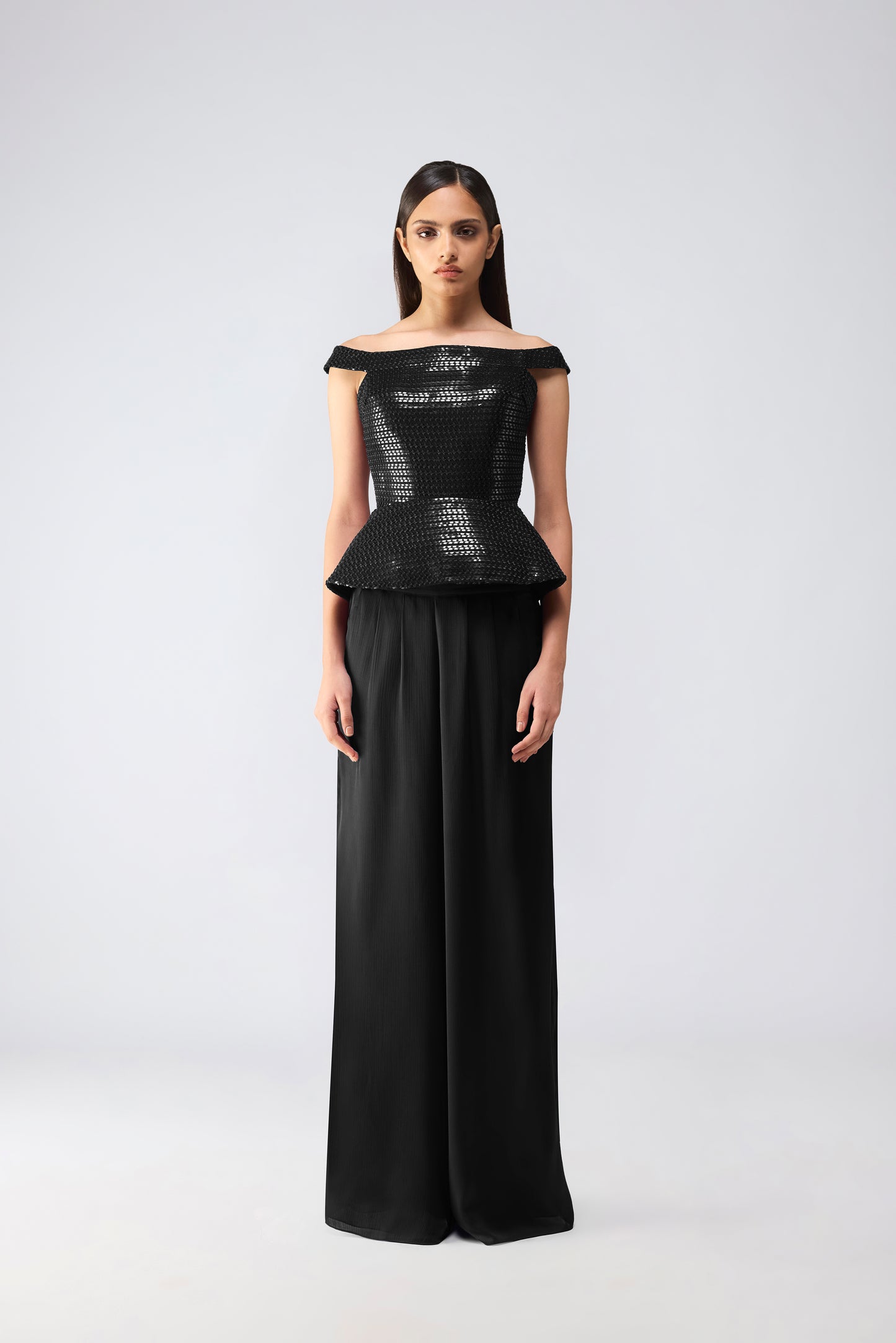 Metallic Corset With Pants