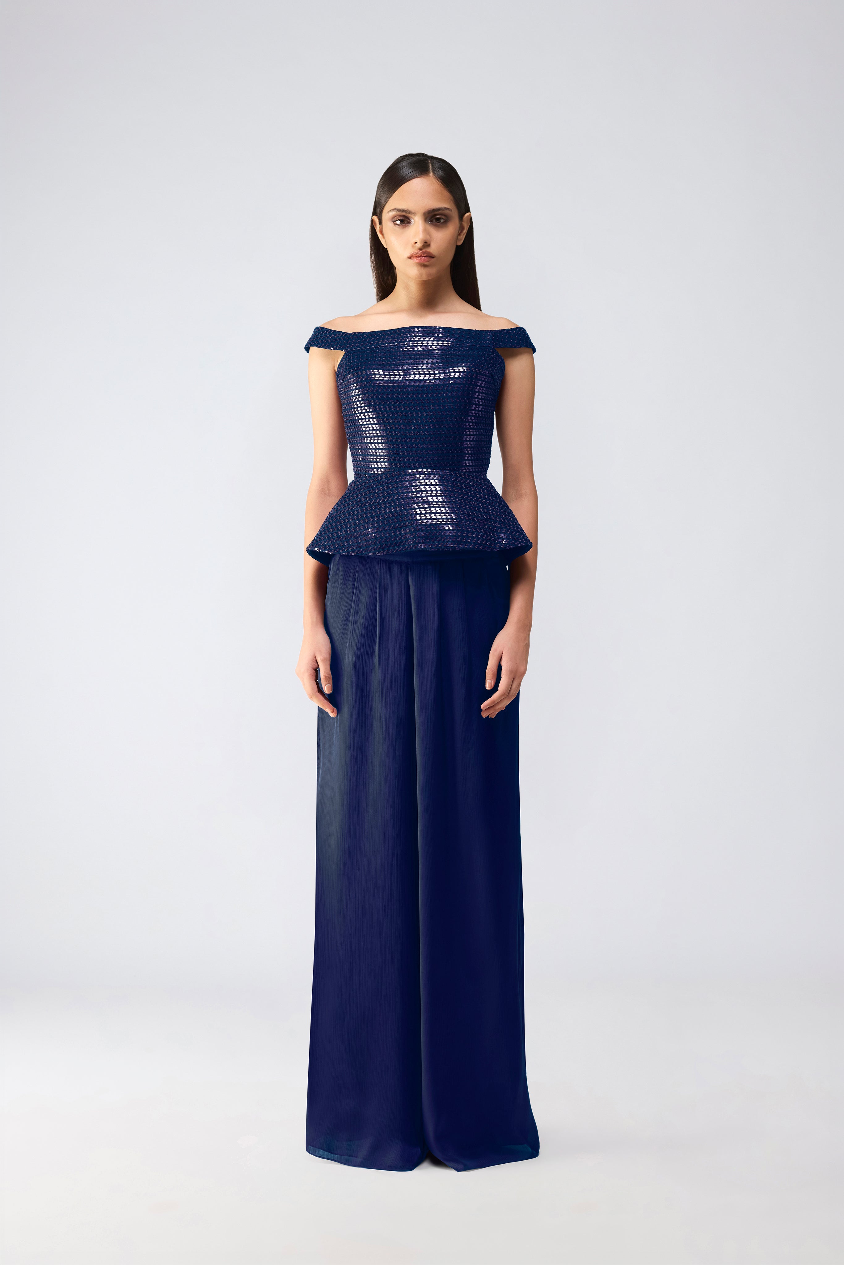 Metallic Corset With Pants