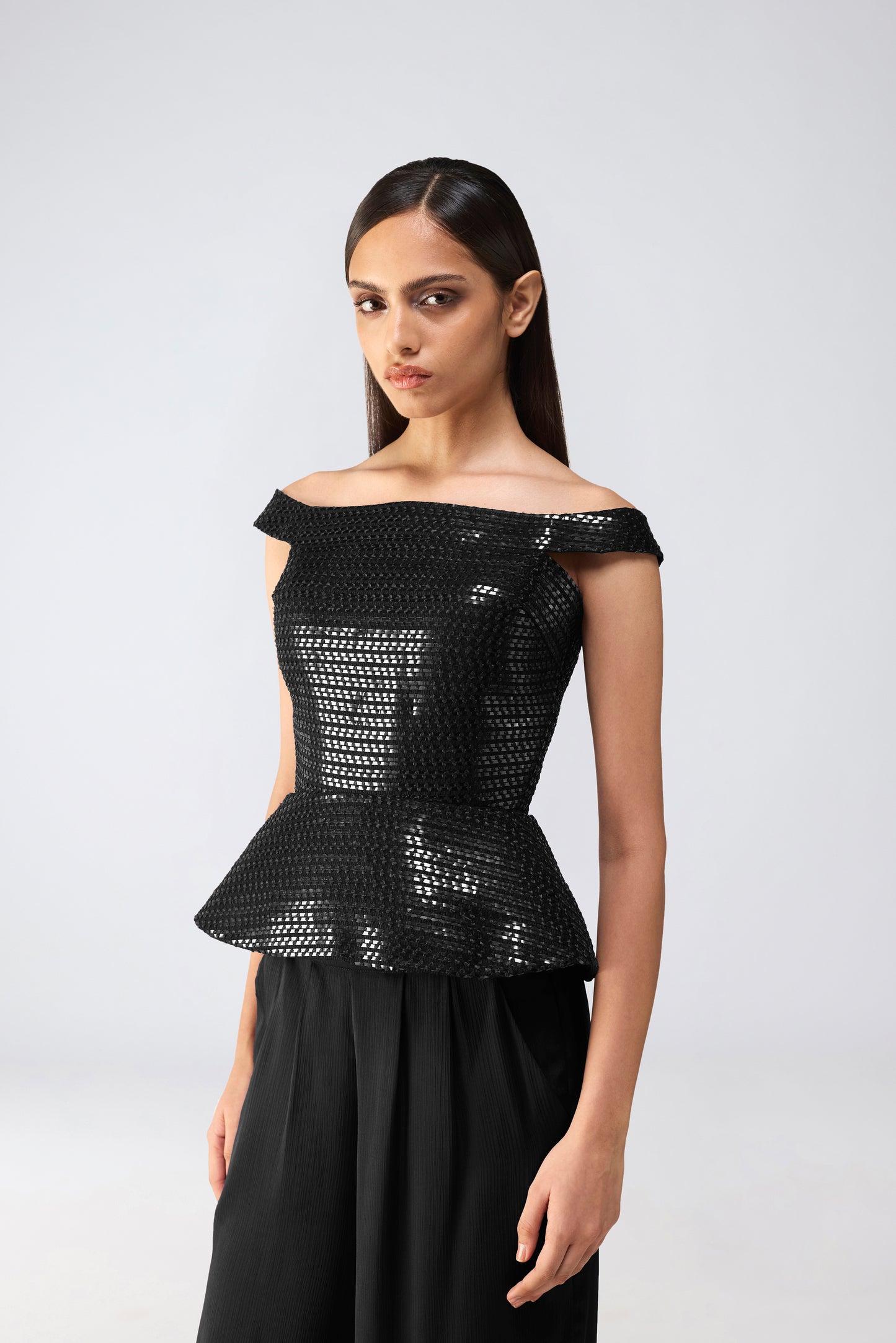 Metallic Corset With Pants