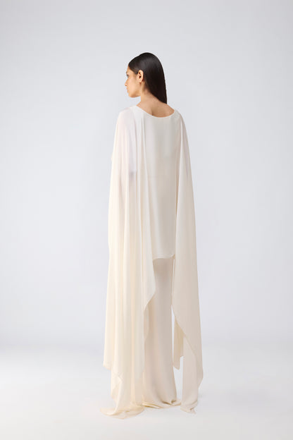 Banarsi Cropped Cape & Skirt
