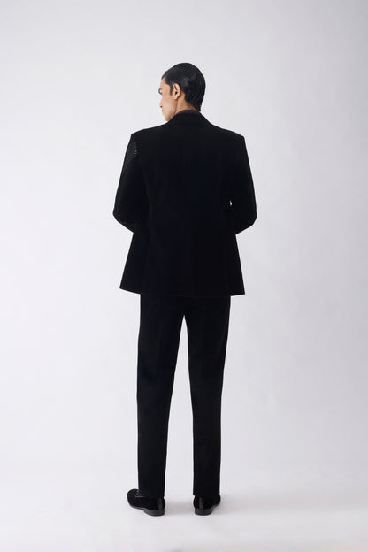 Metallic Hand-Woven Tuxedo Set