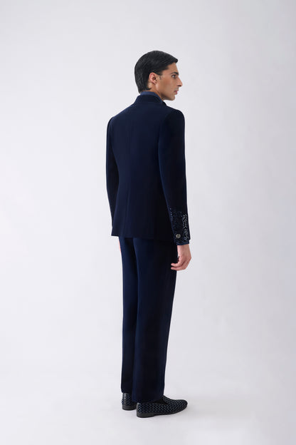 Metallic Pixelated Tuxedo Set