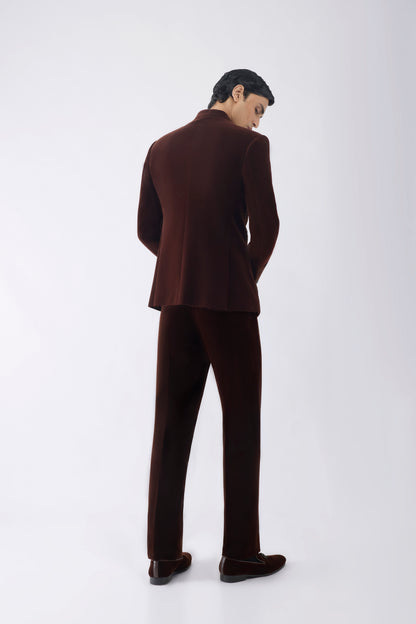 Metallic Pixelated Bandhgala Set