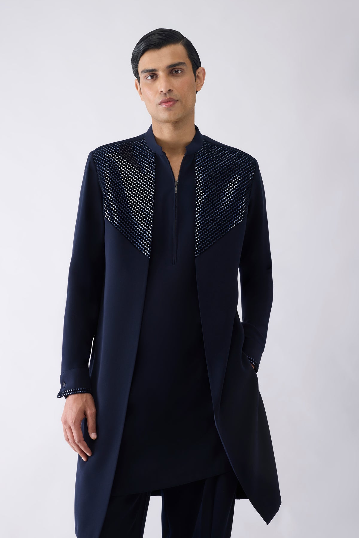 Metallic Hand Woven Kurta