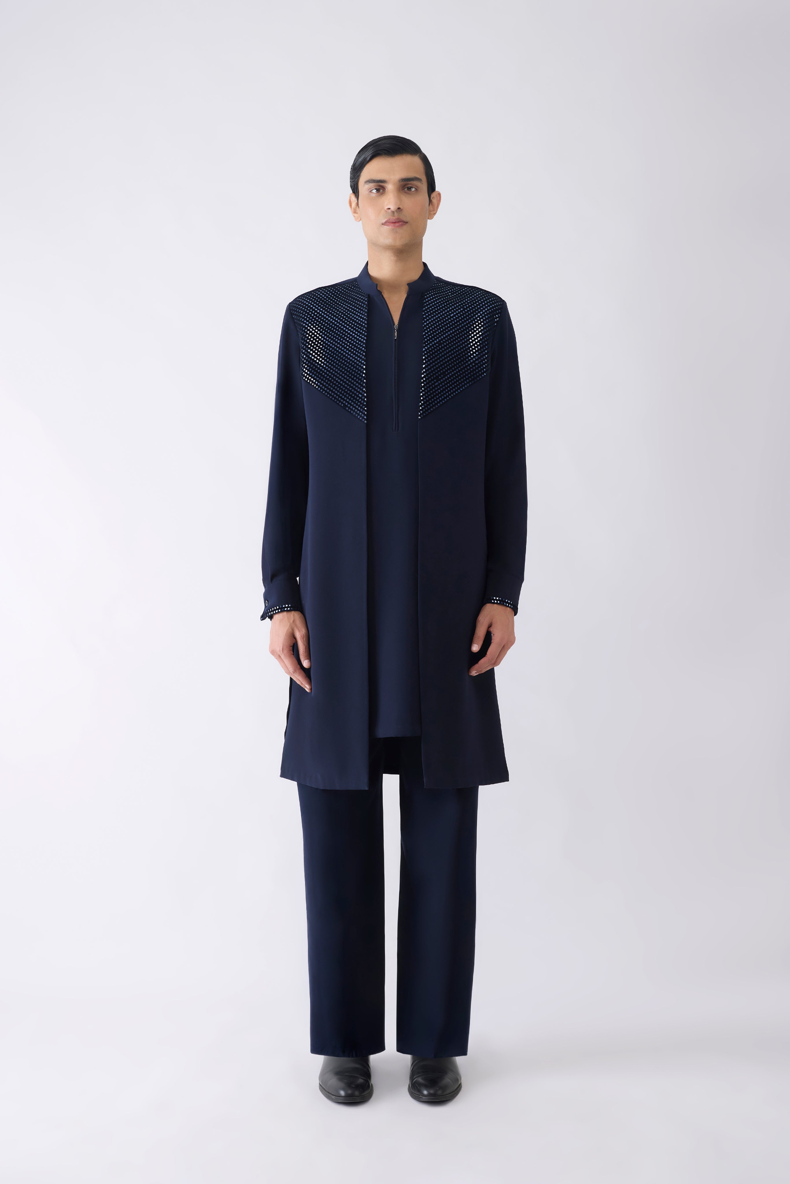 Metallic Hand Woven Kurta
