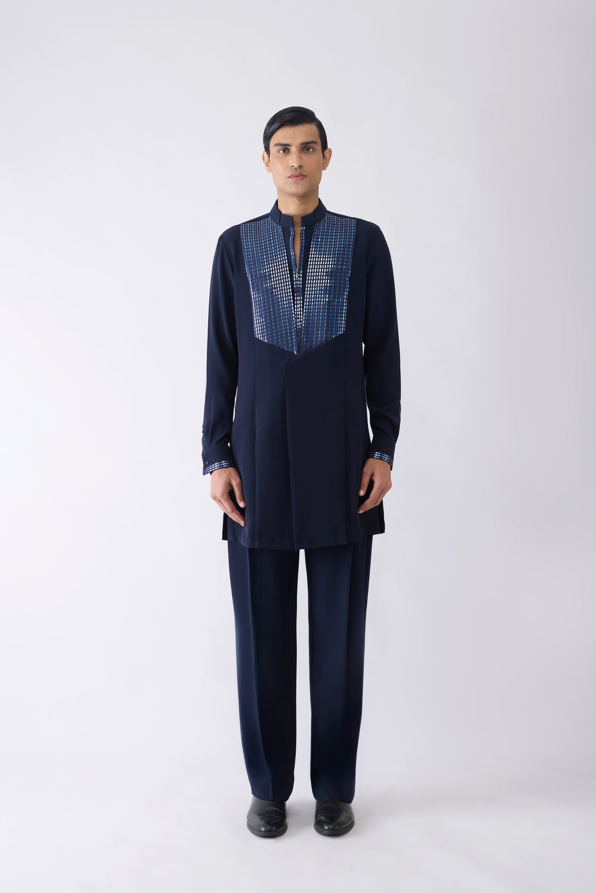Metallic Hand Woven Kurta