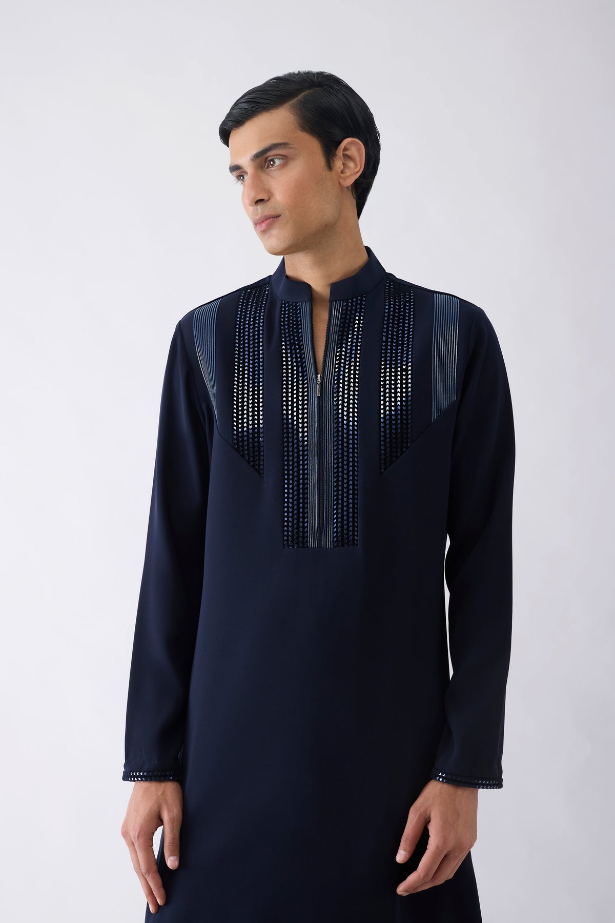 Metallic Hand Woven Kurta
