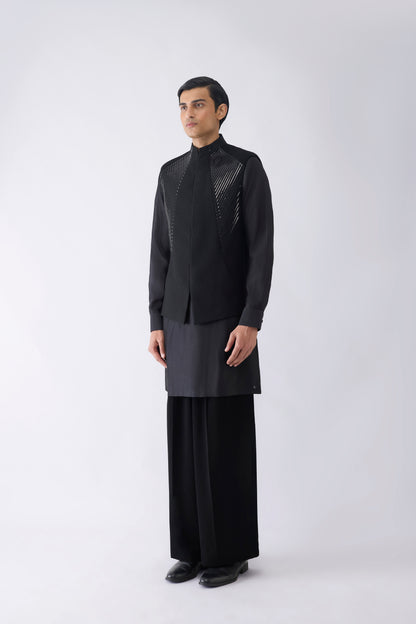 Metallic Kurta Bundi Set