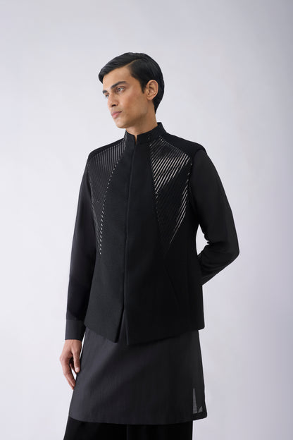Metallic Kurta Bundi Set