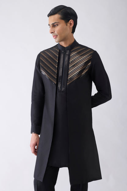 Metallic Hand Woven Kurta
