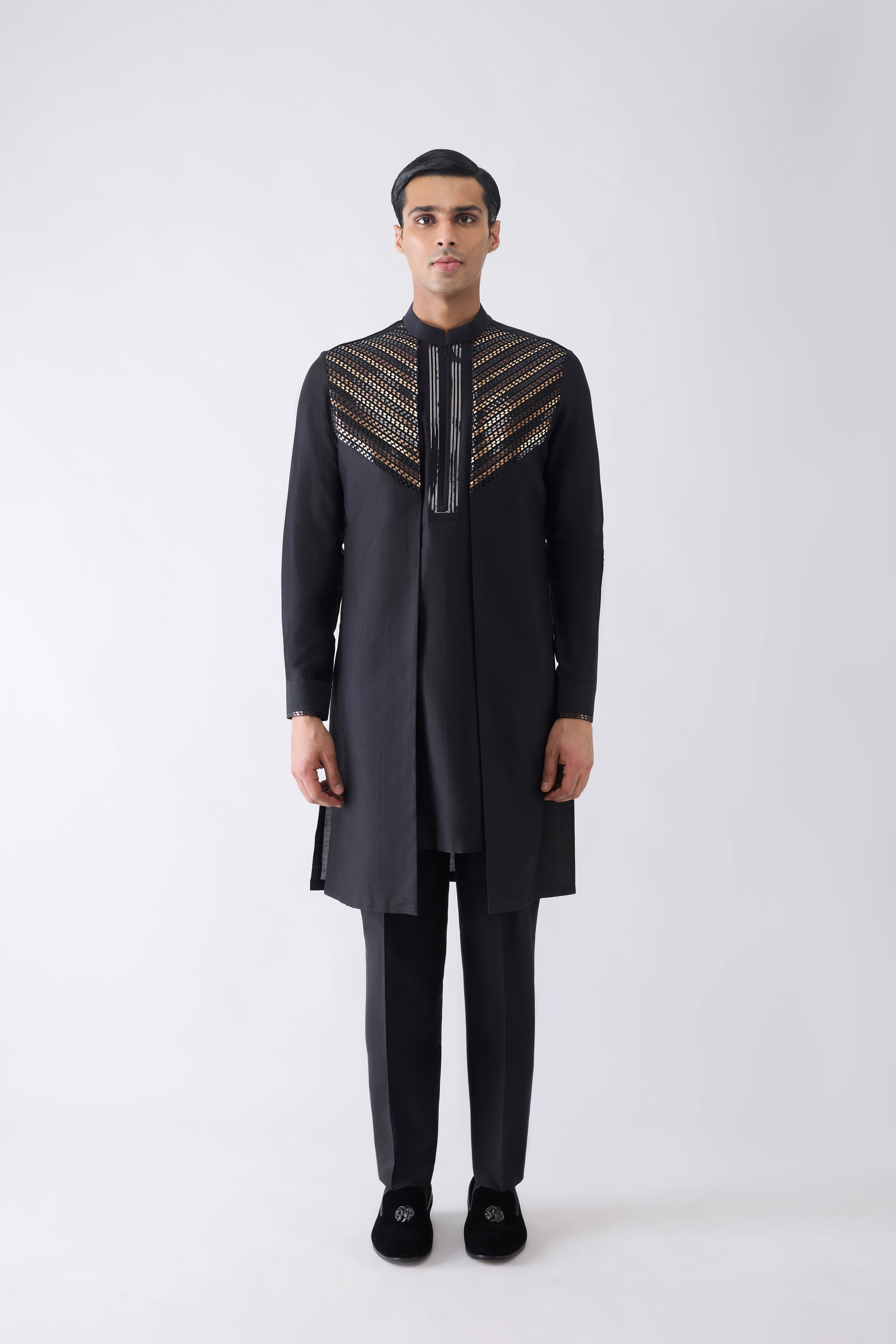 Metallic Hand Woven Kurta