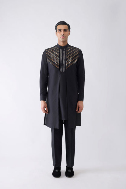 Metallic Hand Woven Kurta