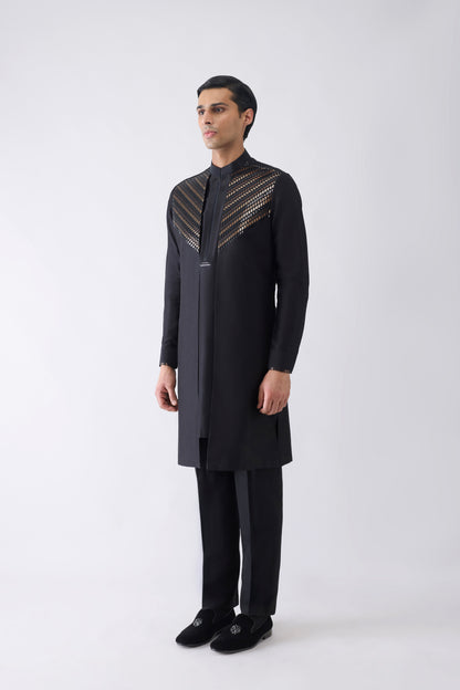 Metallic Hand Woven Kurta