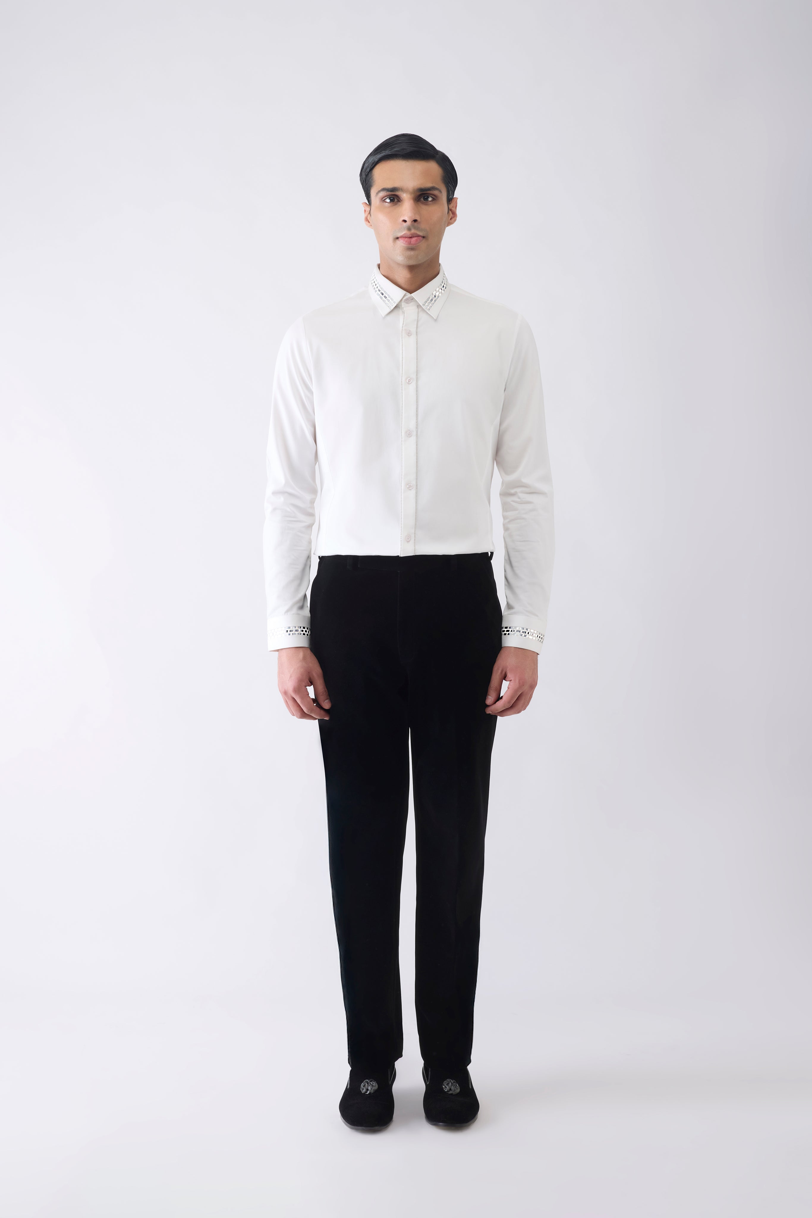 Metallic Hand Woven Textile Shirt