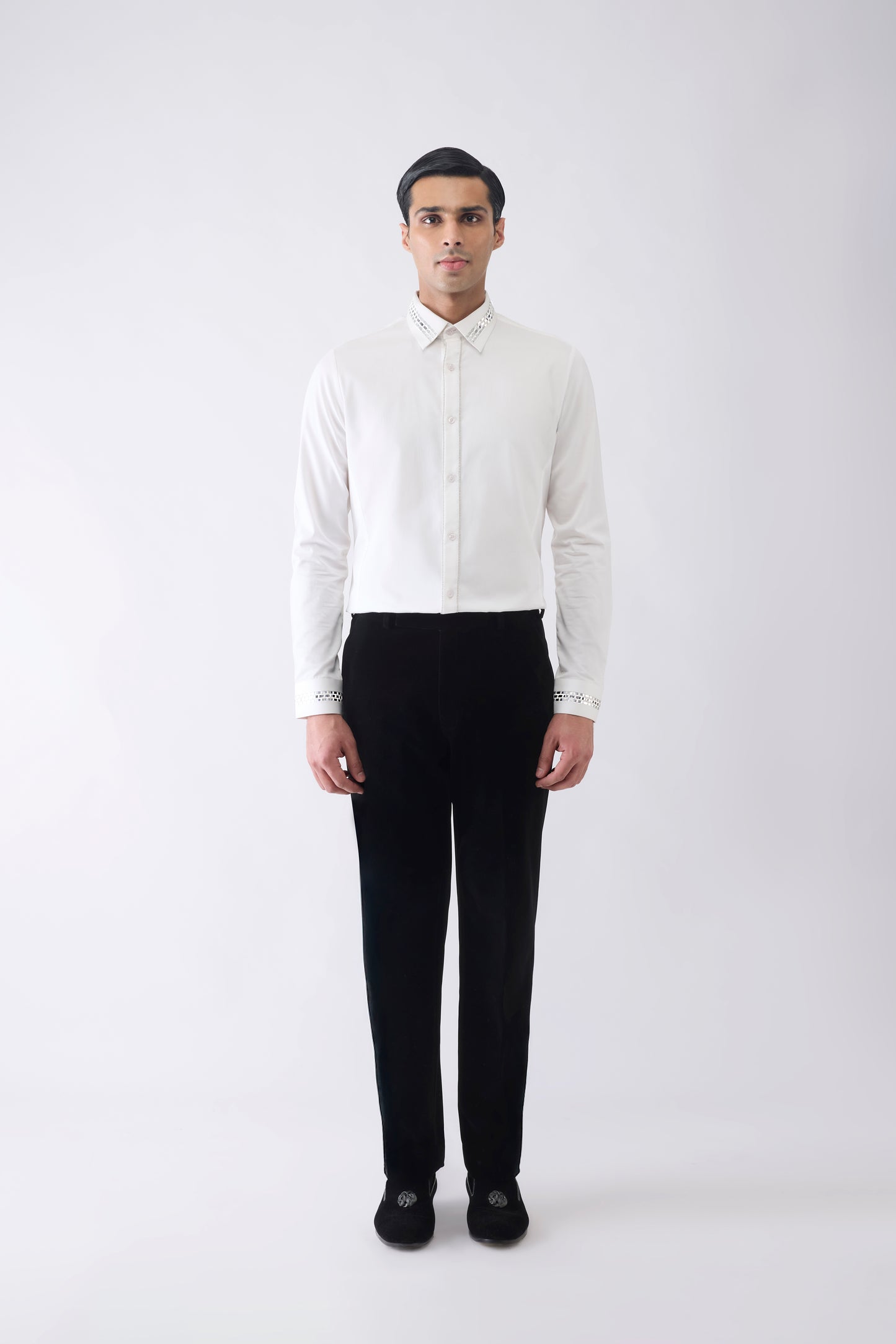 Metallic Hand Woven Textile Shirt