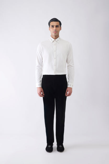 Metallic Hand Woven Textile Shirt