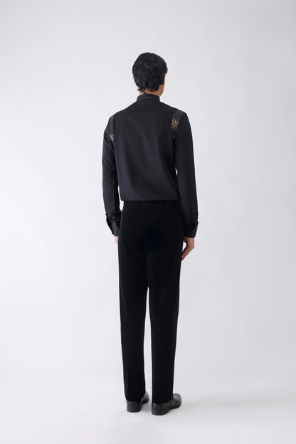 Metallic Hand Woven Textile Shirt