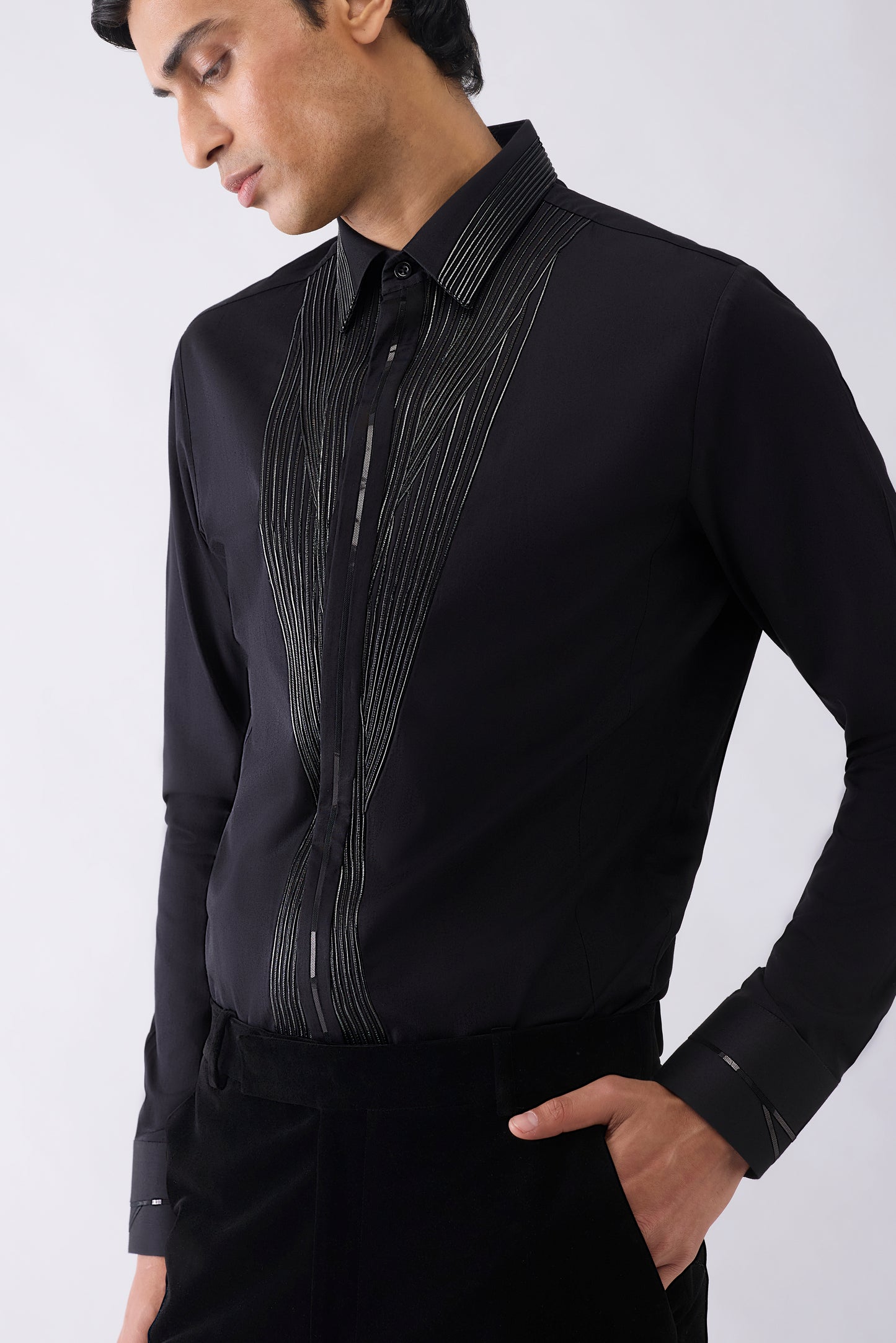 Metallic Corded Shirt