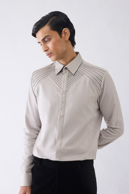 Engineered Metallic Corded Shirt