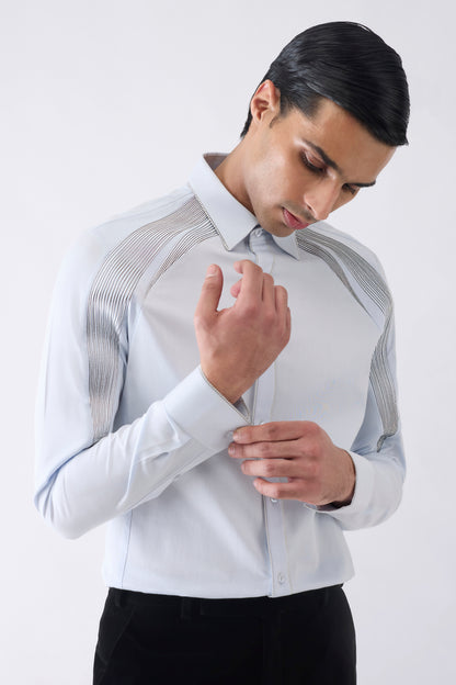 Engineered Metallic Corded Shirt