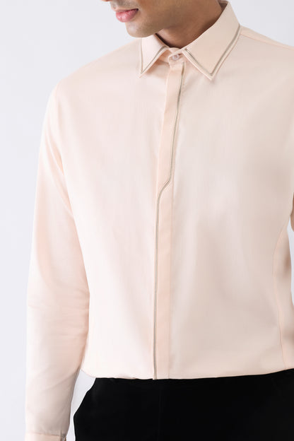 Structured Cord Detail Shirt