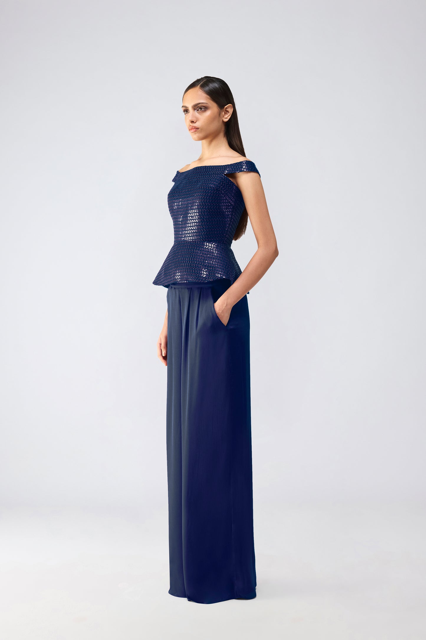 Metallic Corset With Pants