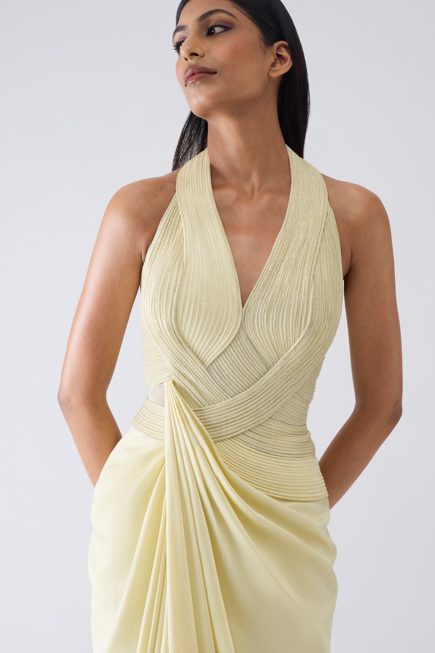 Metallic Moulded Gown